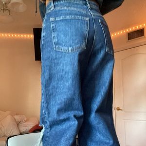 baggy ripped jeans high rise